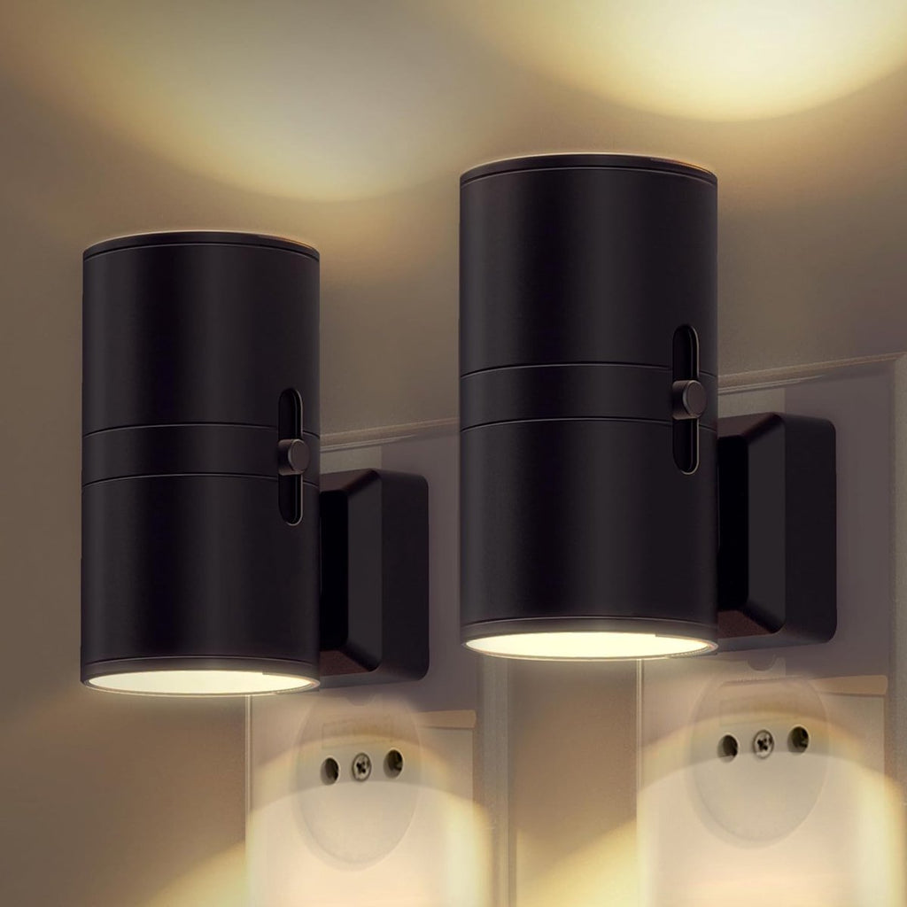 Stopcontact LED Wandlamp met Sensor – Dimbare Nachtlamp voor Hal, Slaapkamer en Badkamer