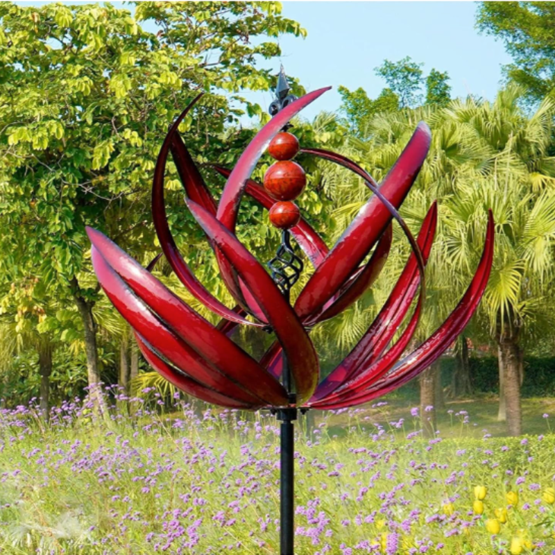 Draaiend Windspel Tuin – Metalen Wind Spinner als Decoratief Buitenornament