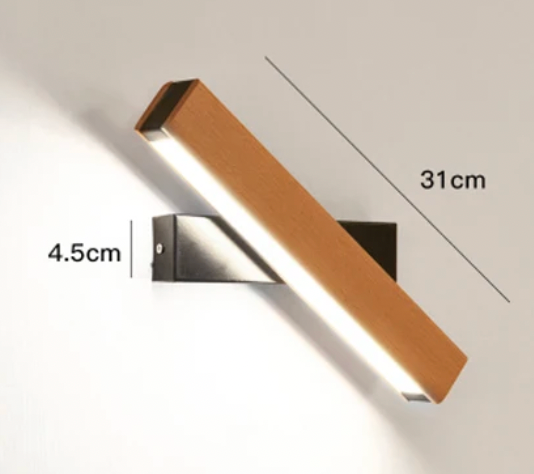 Japandi LED Wandlamp Draaibaar van Aluminium – Minimalistische Wandverlichting
