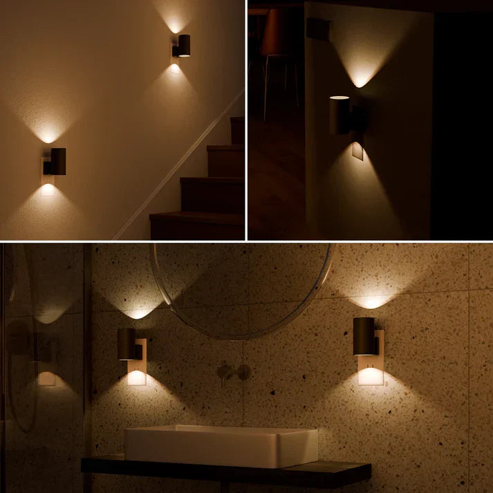 Stopcontact LED Wandlamp met Sensor – Dimbare Nachtlamp voor Hal, Slaapkamer en Badkamer