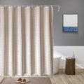 Bohemian Linnen Douchegordijn met Kwastjes – Waterdicht Design voor Badkamer