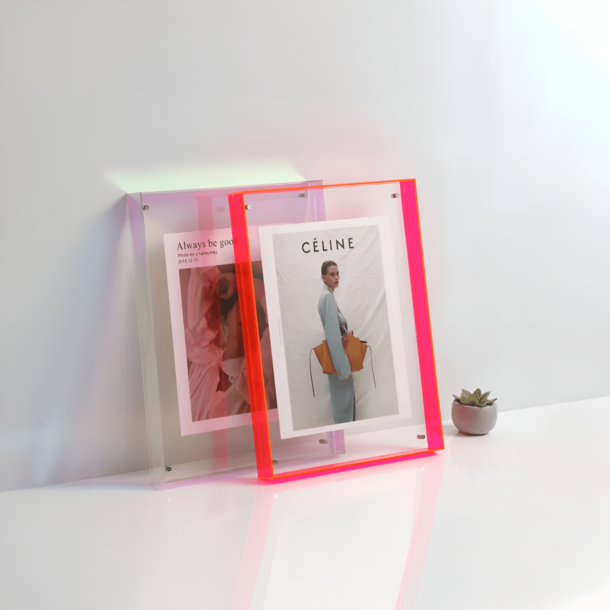 Transparante Acryl Fotolijst – Minimalistische Zwevende Fotolijst Voor Foto’s & Prints