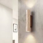 Travertin Wandlamp – Moderne LED Wandlamp met Natuurlijk Natuursteen Design