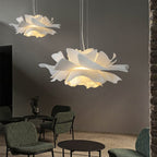 Bloemvormige Hanglamp Wit – Decoratieve Acryl Plafondlamp voor Woonkamer & Slaapkamer