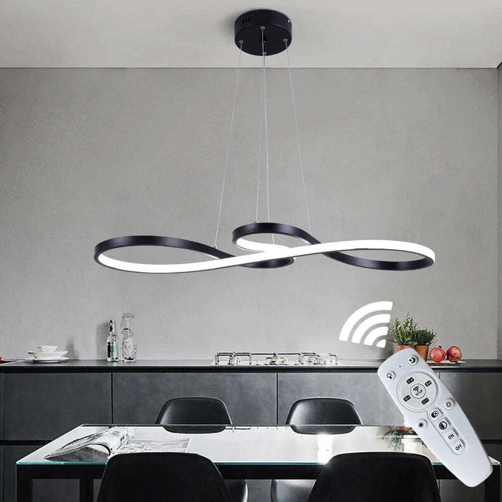 LED Ringlamp Hanglamp Dimbaar – Moderne Hanglamp met Afstandsbediening voor Eetkamer & Woonkamer