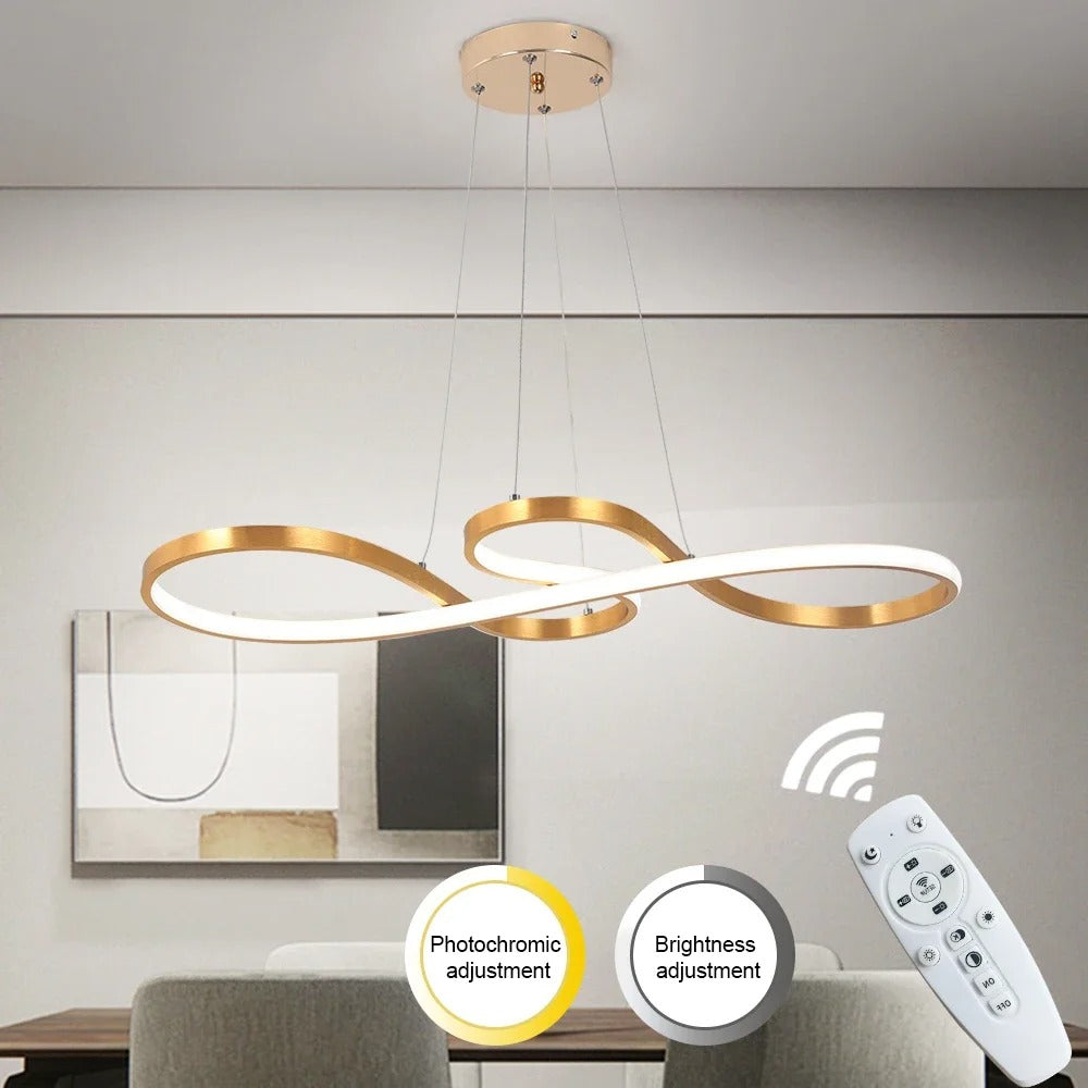 LED Ringlamp Hanglamp Dimbaar – Moderne Hanglamp met Afstandsbediening voor Eetkamer & Woonkamer