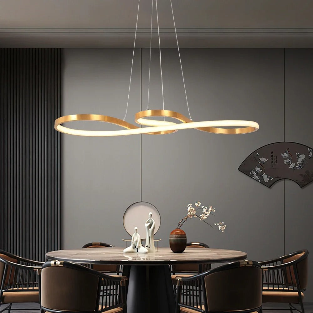LED Ringlamp Hanglamp Dimbaar – Moderne Hanglamp met Afstandsbediening voor Eetkamer & Woonkamer
