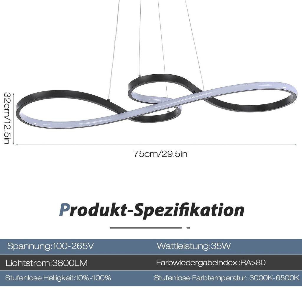 LED Ringlamp Hanglamp Dimbaar – Moderne Hanglamp met Afstandsbediening voor Eetkamer & Woonkamer