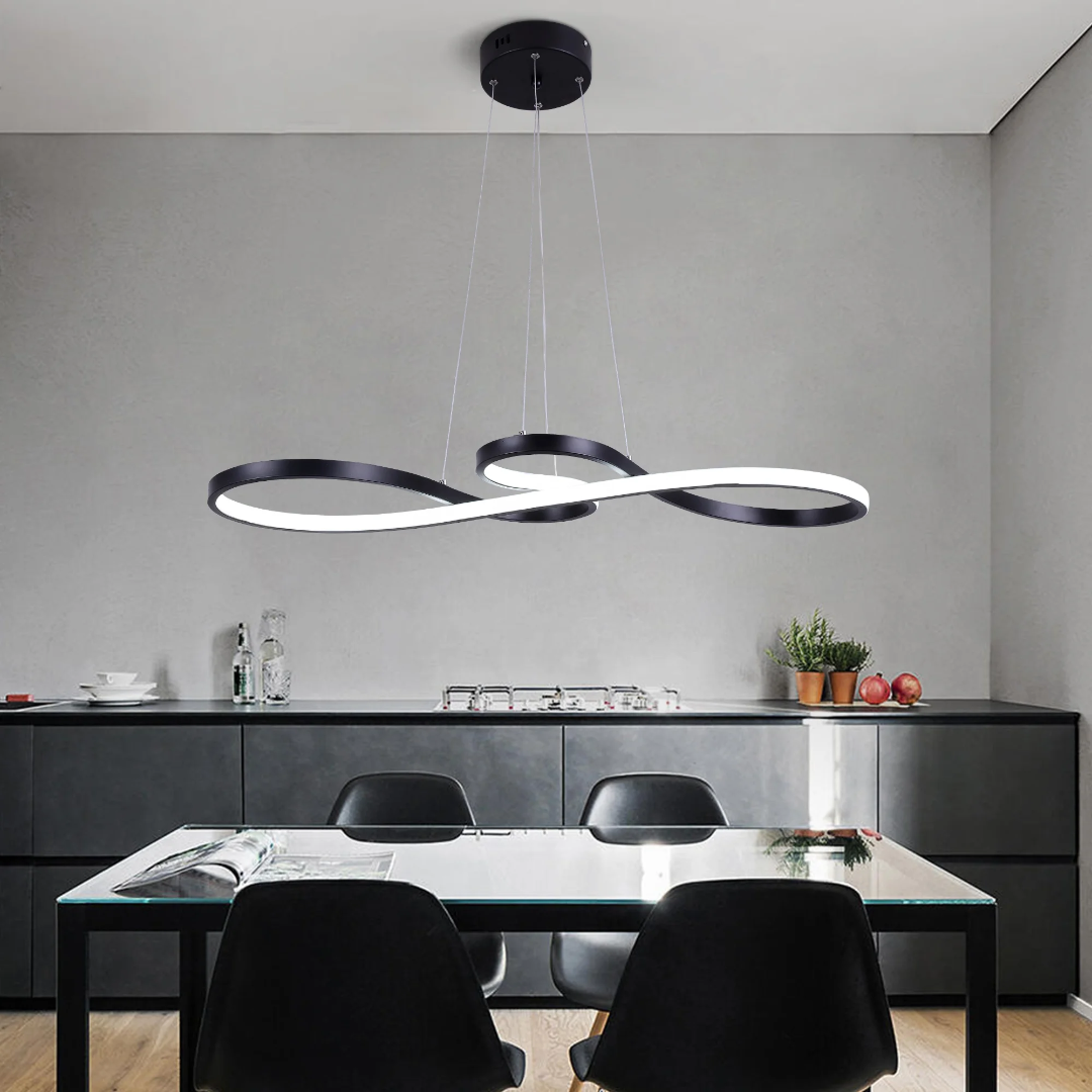 LED Ringlamp Hanglamp Dimbaar – Moderne Hanglamp met Afstandsbediening voor Eetkamer & Woonkamer