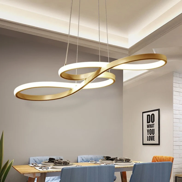 LED Ringlamp Hanglamp Dimbaar – Moderne Hanglamp met Afstandsbediening voor Eetkamer & Woonkamer