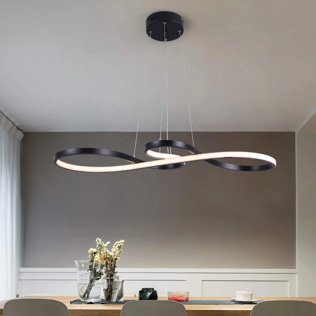 LED Ringlamp Hanglamp Dimbaar – Moderne Hanglamp met Afstandsbediening voor Eetkamer & Woonkamer