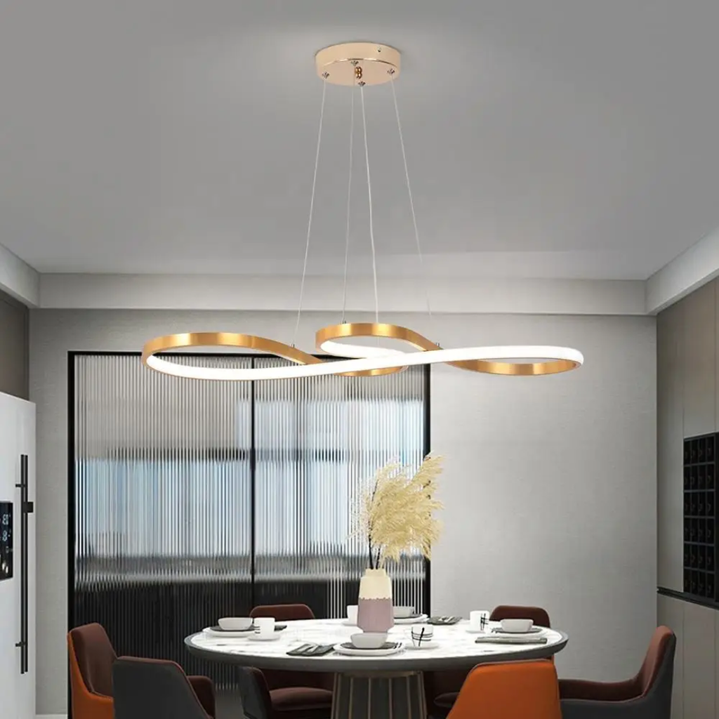 LED Ringlamp Hanglamp Dimbaar – Moderne Hanglamp met Afstandsbediening voor Eetkamer & Woonkamer