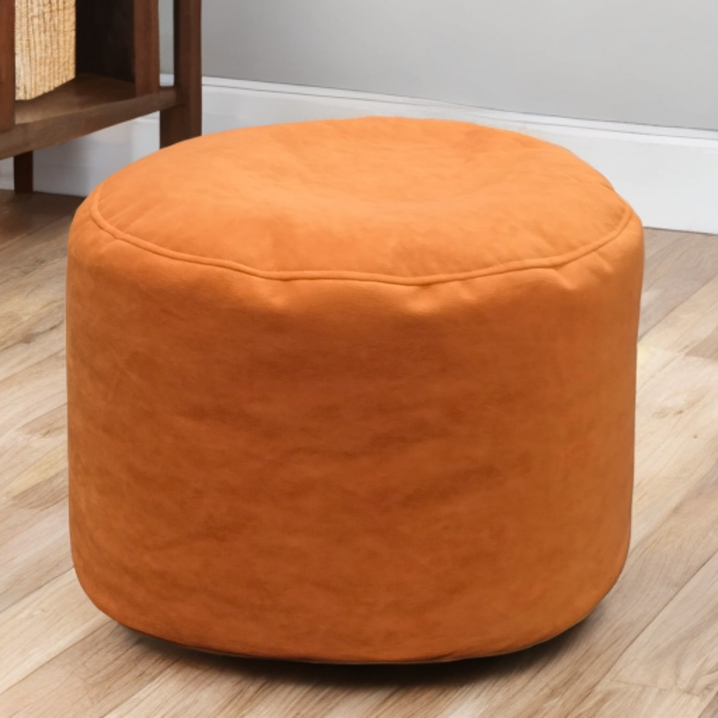 Fluwelen Zitzak Loveseat – Ronde Velvet Zitzak met EPS Vulling voor Woonkamer