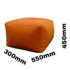 Fluwelen Zitzak Loveseat – Ronde Velvet Zitzak met EPS Vulling voor Woonkamer