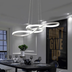 LED Ringlamp Hanglamp Dimbaar – Moderne Hanglamp met Afstandsbediening voor Eetkamer & Woonkamer