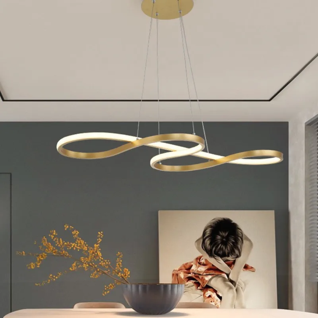 LED Ringlamp Hanglamp Dimbaar – Moderne Hanglamp met Afstandsbediening voor Eetkamer & Woonkamer