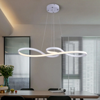 LED Ringlamp Hanglamp Dimbaar – Moderne Hanglamp met Afstandsbediening voor Eetkamer & Woonkamer