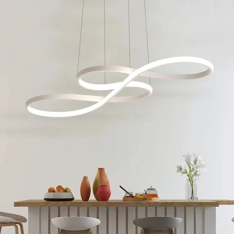 LED Ringlamp Hanglamp Dimbaar – Moderne Hanglamp met Afstandsbediening voor Eetkamer & Woonkamer