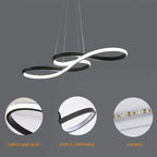 LED Ringlamp Hanglamp Dimbaar – Moderne Hanglamp met Afstandsbediening voor Eetkamer & Woonkamer