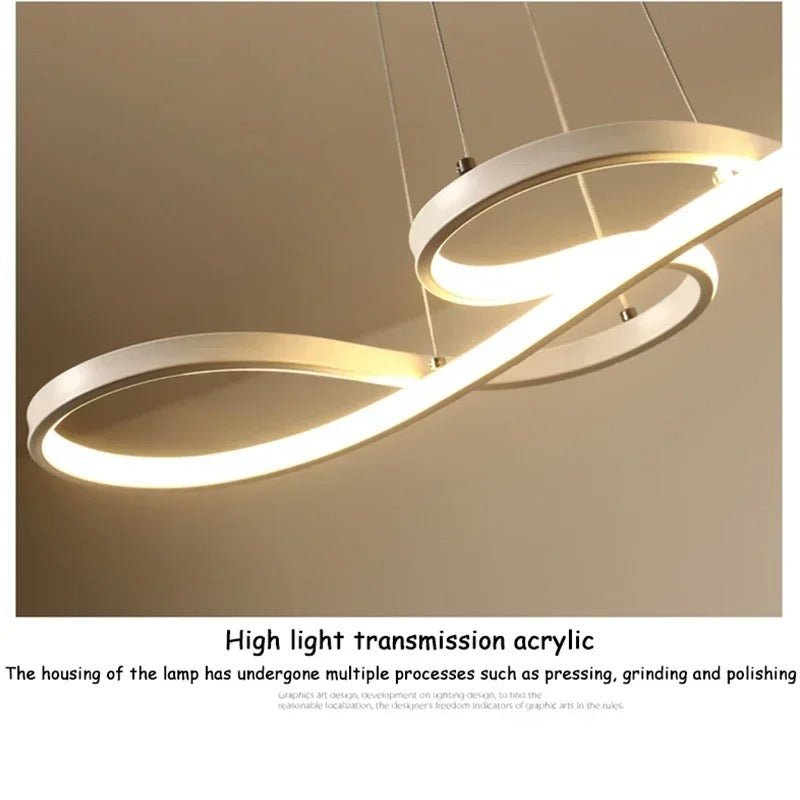 LED Ringlamp Hanglamp Dimbaar – Moderne Hanglamp met Afstandsbediening voor Eetkamer & Woonkamer