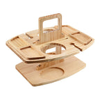 Houten Wijn- en Borreltafel – Inklapbare Picknick Tafel voor Buiten