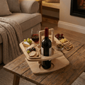 Houten Wijn- en Borreltafel – Inklapbare Picknick Tafel voor Buiten